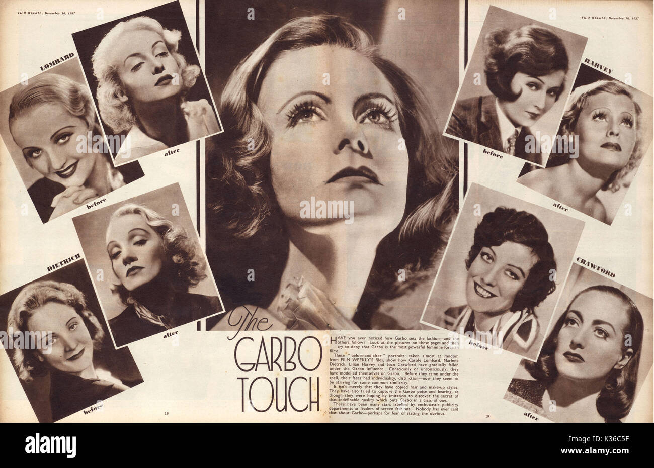 GRETA GARBO Stockfoto