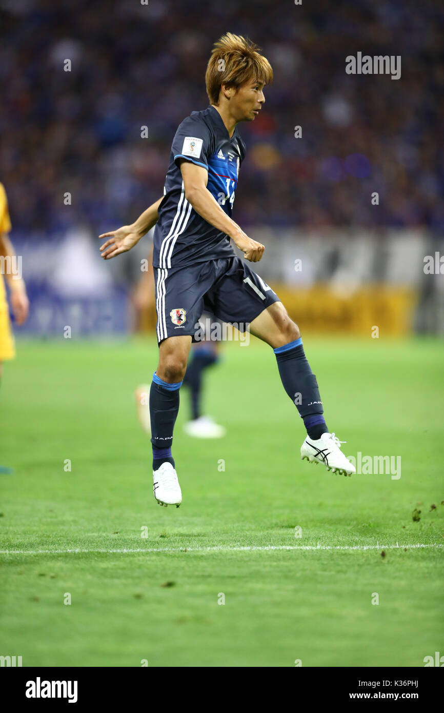 Saitama, Japan. 31 Aug, 2017. Takashi Inui (JPN) Fußball / Fussball: FIFA WM Russland asiatischen Qualifier 2018 Endrunde Gruppe B Spiel zwischen Japan 2-0 Australien an der Saitama Stadion 2002 in Saitama, Japan. Credit: kenzaburo Matsuoka/LBA/Alamy leben Nachrichten Stockfoto