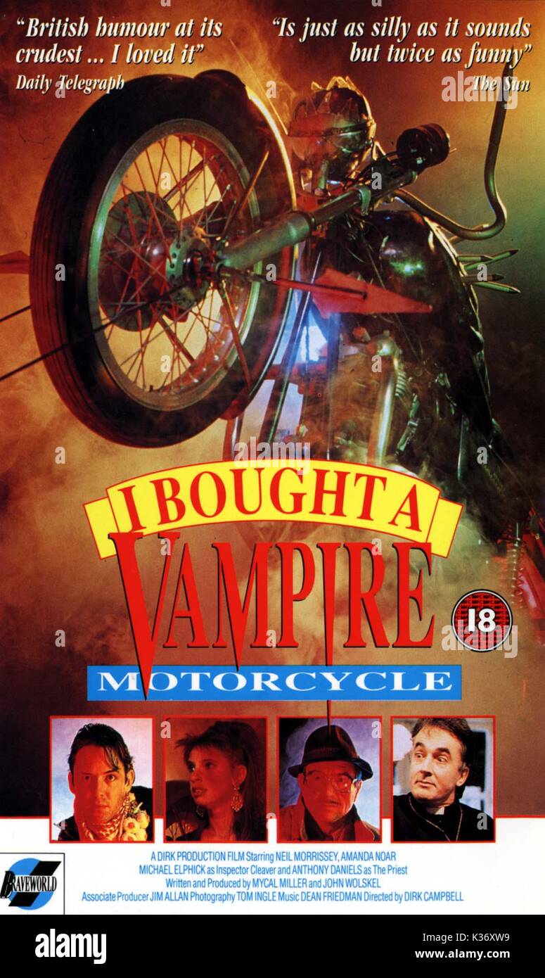 Ich kaufte ein Vampir motorrad Datum: 1990 Stockfoto
