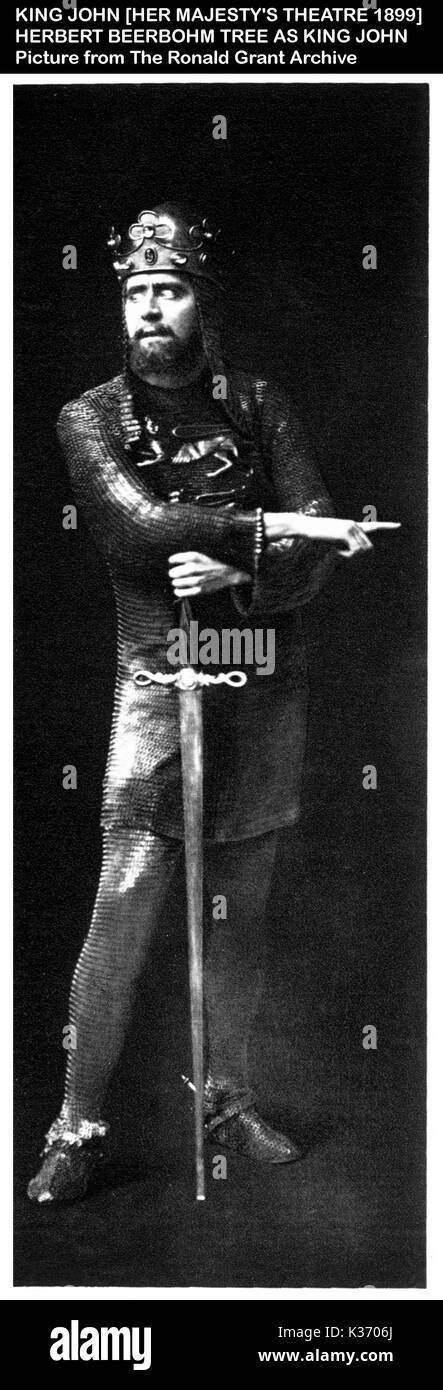 KING JOHN HERBERT BEERBOHM TREE Stockfoto