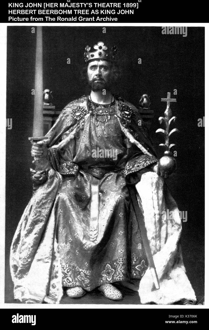 KING JOHN HERBERT BEERBOHM TREE Stockfoto