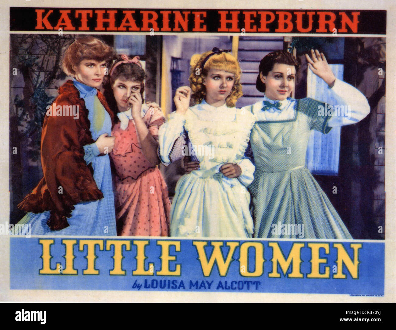 Wenig Frauen Katharine Hepburn, JEAN PARKER, JOAN BENNETT UND FRANCES DEE EINE RKO BILD Datum: 1934 Stockfoto