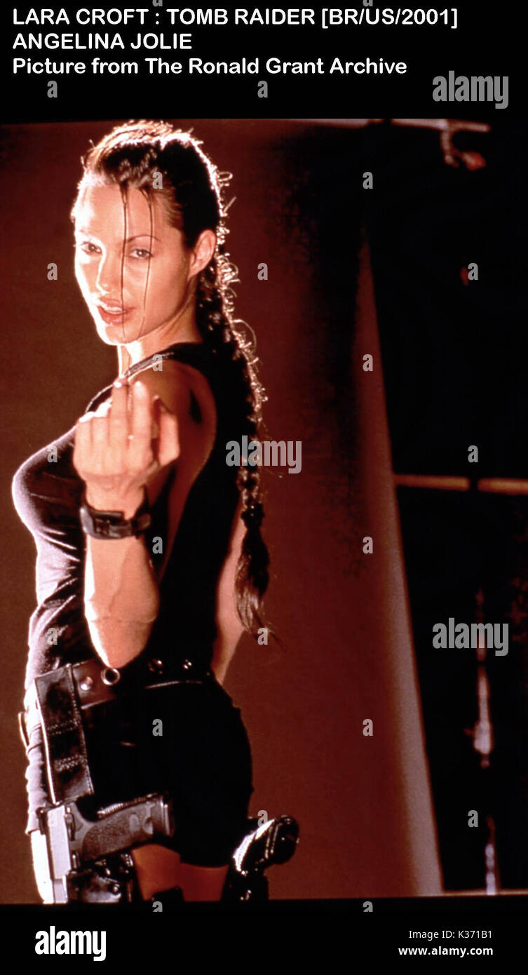 LARA CROFT: Tomb Raider Angelina Jolie Datum: 2001 Stockfoto