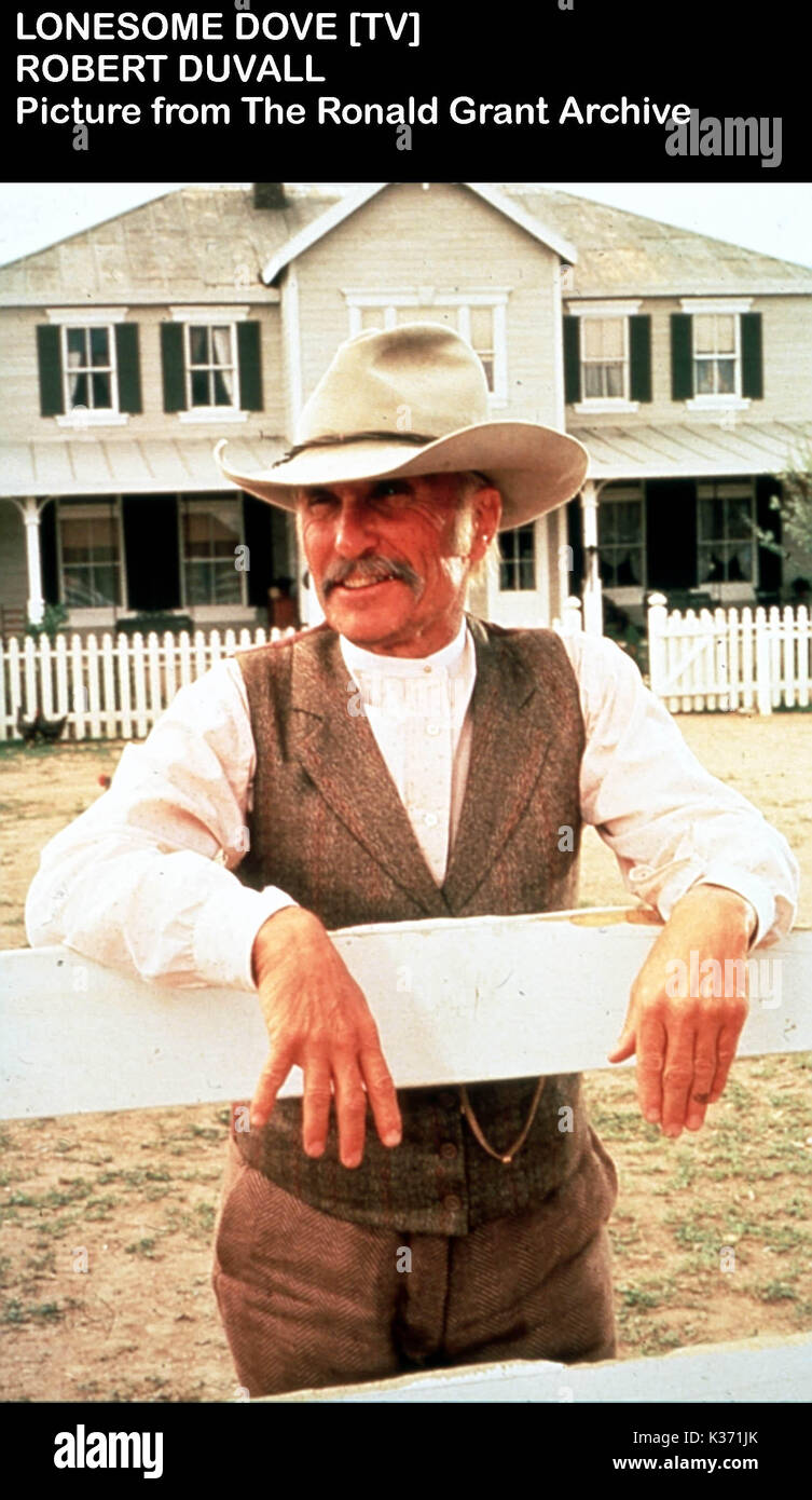 LONESOME DOVE ROBERT DUVALL Stockfoto