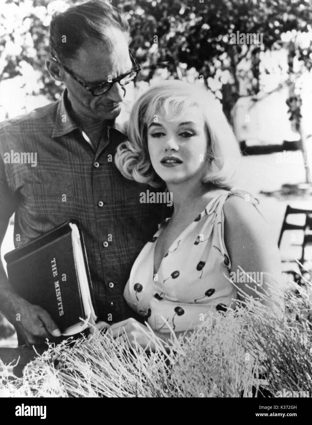 MARILYN MONROE mit ihrem dritten Ehemann, Arthur Miller Stockfoto