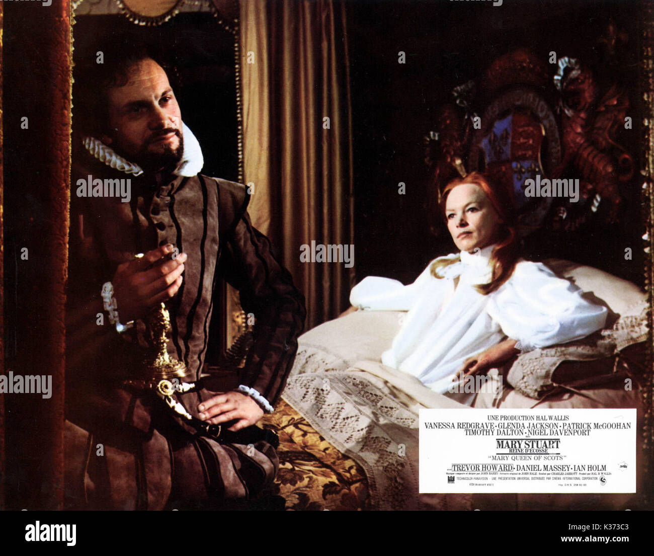 Maria, Königin der Schotten Daniel Massey als Graf von Essex und Glenda Jackson als Elizabeth I Datum: 1971 Stockfoto