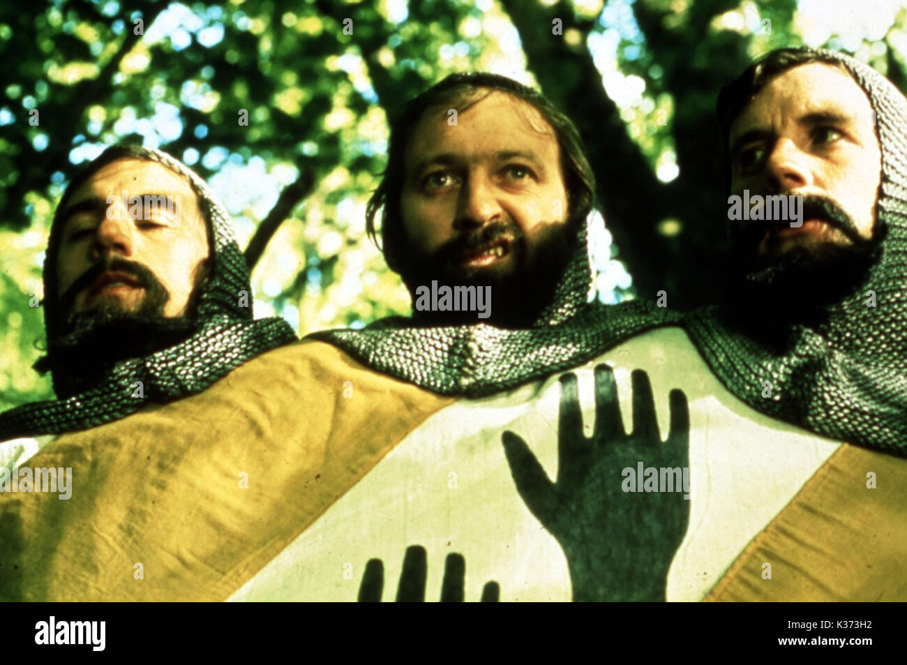 MONTY PYTHON UND DER HEILIGE GRAL TERRY JONES, Graham Chapman, Michael Palin Datum: 1975 Stockfoto