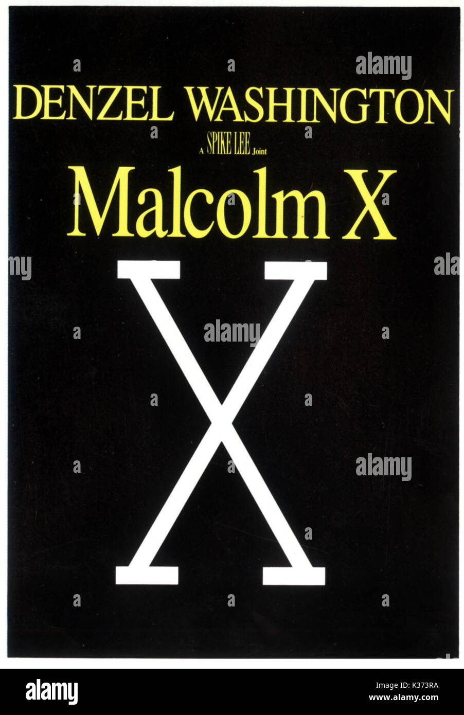 MALCOLM X Datum: 1992 Stockfoto