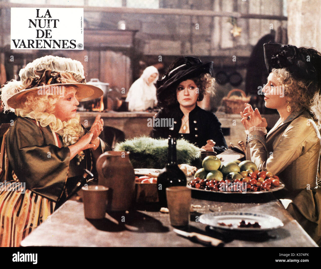 LA NUIT DE VARENNES LUARA BETTI, ANDREA FERROL und Hanna Schygulla ein GAUMONT FILM Datum: 1982 Stockfoto