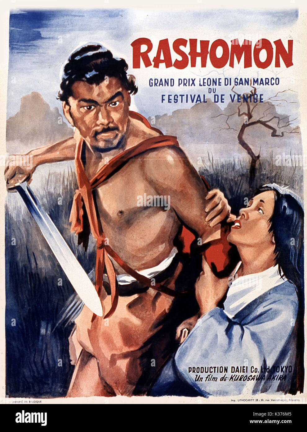 RASHOMON Toshiro Mifune, MACHIKO KYO Datum: 1950 Stockfoto