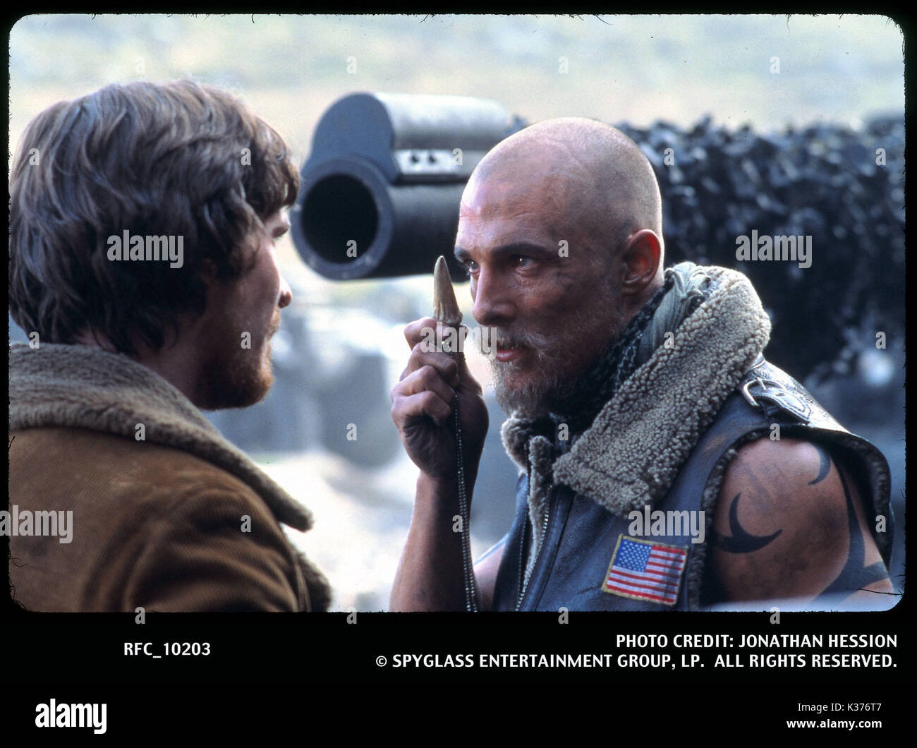 Herrschaft des Feuers Christian Bale, MATTHEW McCONAUGHEY Datum: 2002 Stockfoto