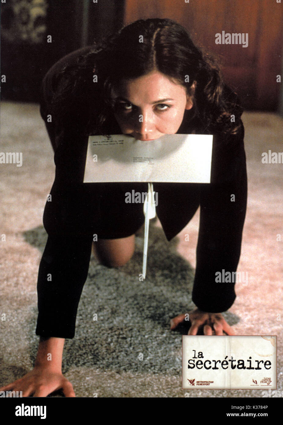 Sekretärin Maggie Gyllenhaal Datum: 2002 Stockfoto