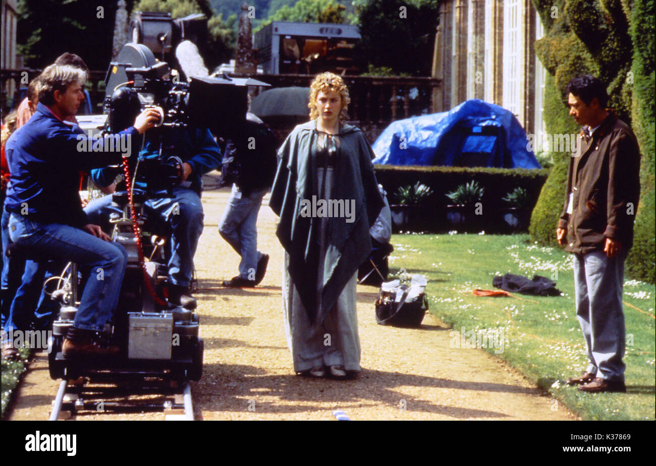 Sinn und Sinnlichkeit Regisseur Ang Lee mit Kate Winslet Datum: 1995 Stockfoto