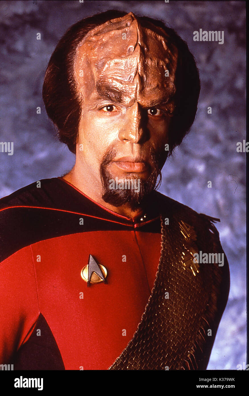 STAR TREK: THE NEXT GENERATION PARAMOUNT PICTURES MICHAEL DORN als lieut Worf Stockfoto