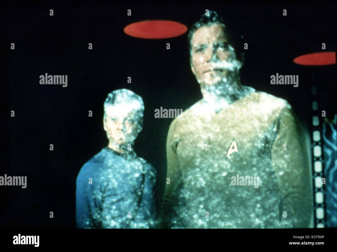 STAR TREK DEFOREST KELLY als Dr. McCoy alias Knochen, William Shatner als Captain James T Kirk STAR TREK Stockfoto