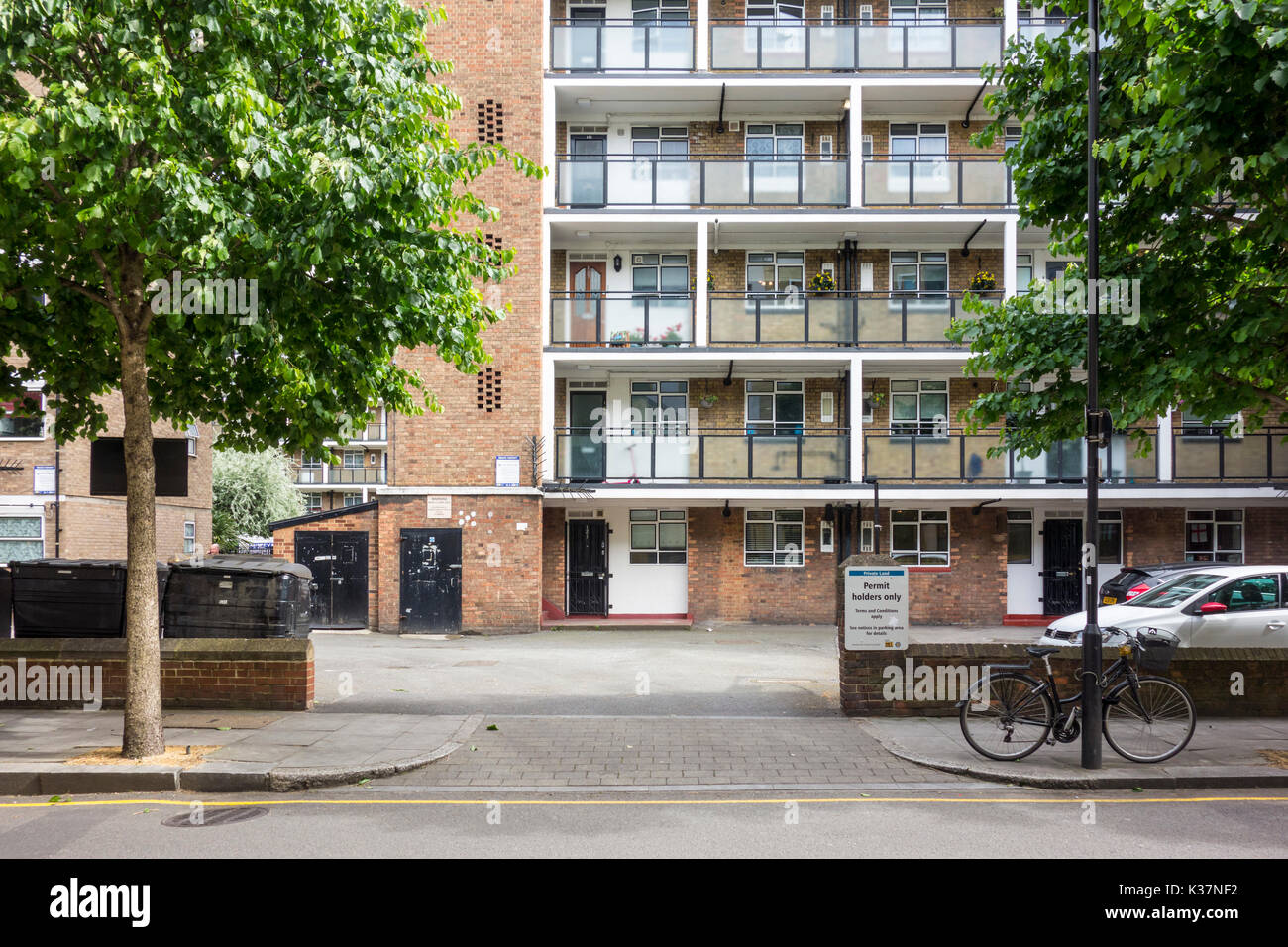 Peabody Gebäude, Wohnungen, Apartments, der soziale Wohnungsbau. Banner Street, London, UK Stockfoto