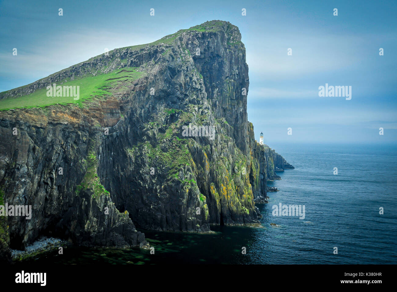 Landschaftlich Point Lighthouse, Isle Of Skye, Schottland Stockfoto
