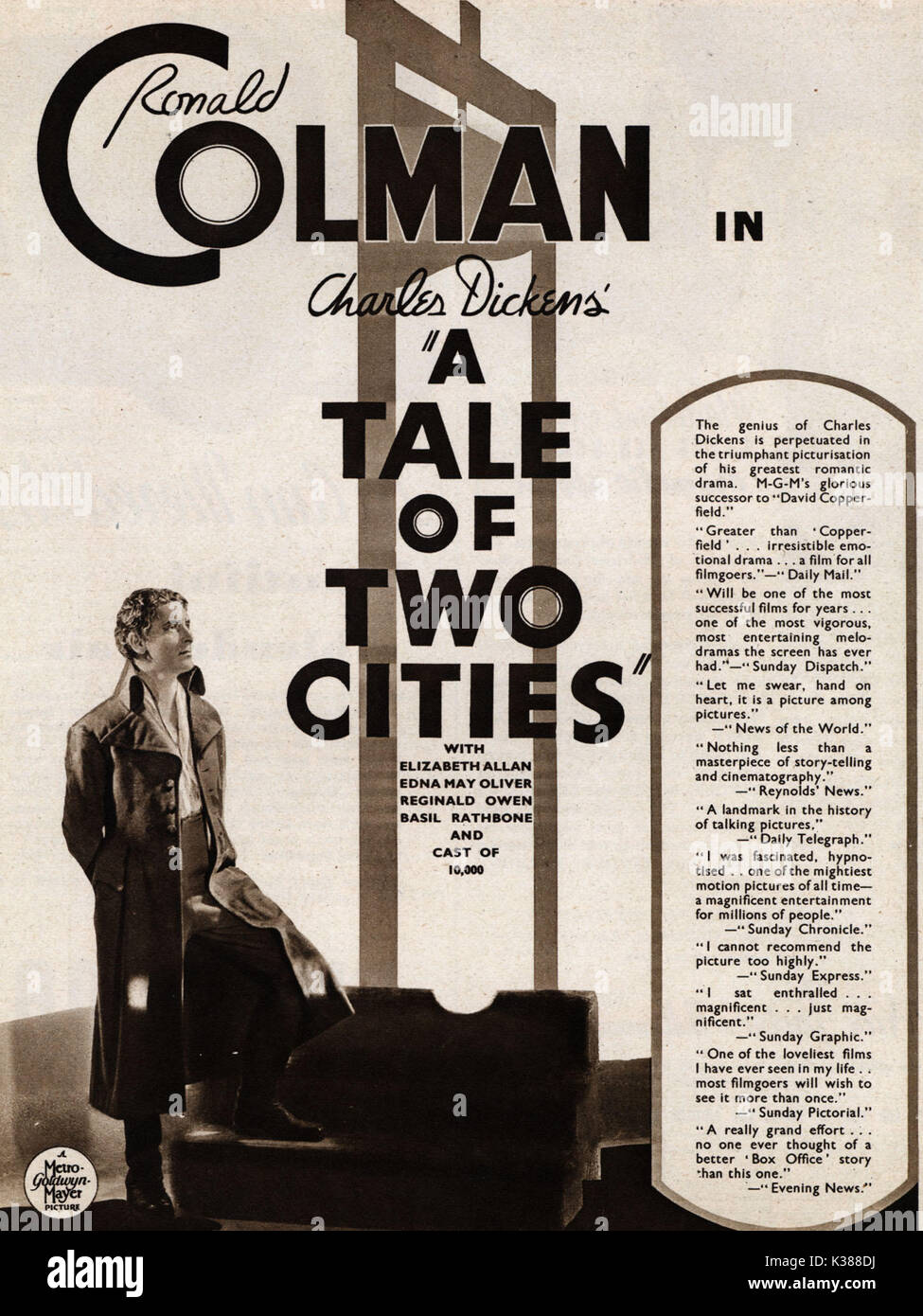 Eine Geschichte von zwei Städten Datum: 1935 Stockfoto