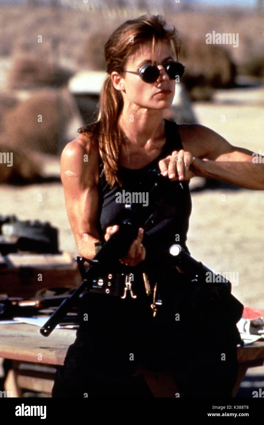 TERMINATOR 2 Judgment Day LINDA HAMILTON Datum: 1991 Stockfoto