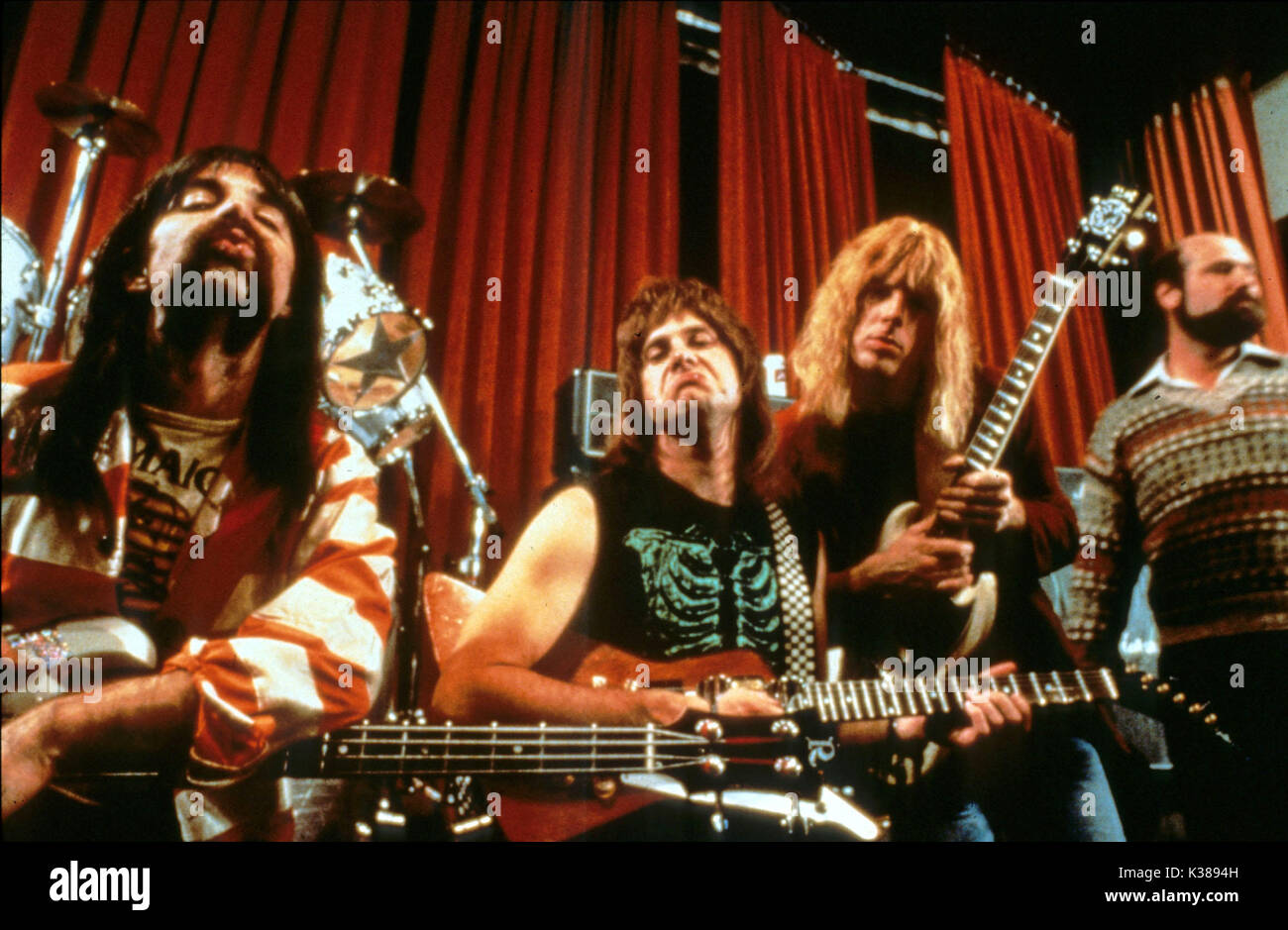 Dies ist SPINAL TAP HARRY SHEARER, MICHAEL McKEAN, Christopher Guest Datum: 1984 Stockfoto