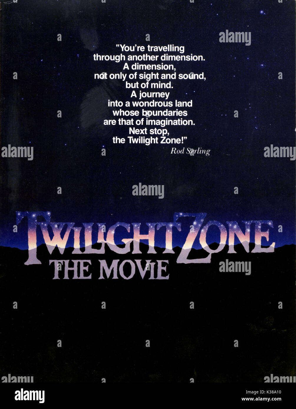 TWILIGHT ZONE - DER FILM Datum: 1983 Stockfoto