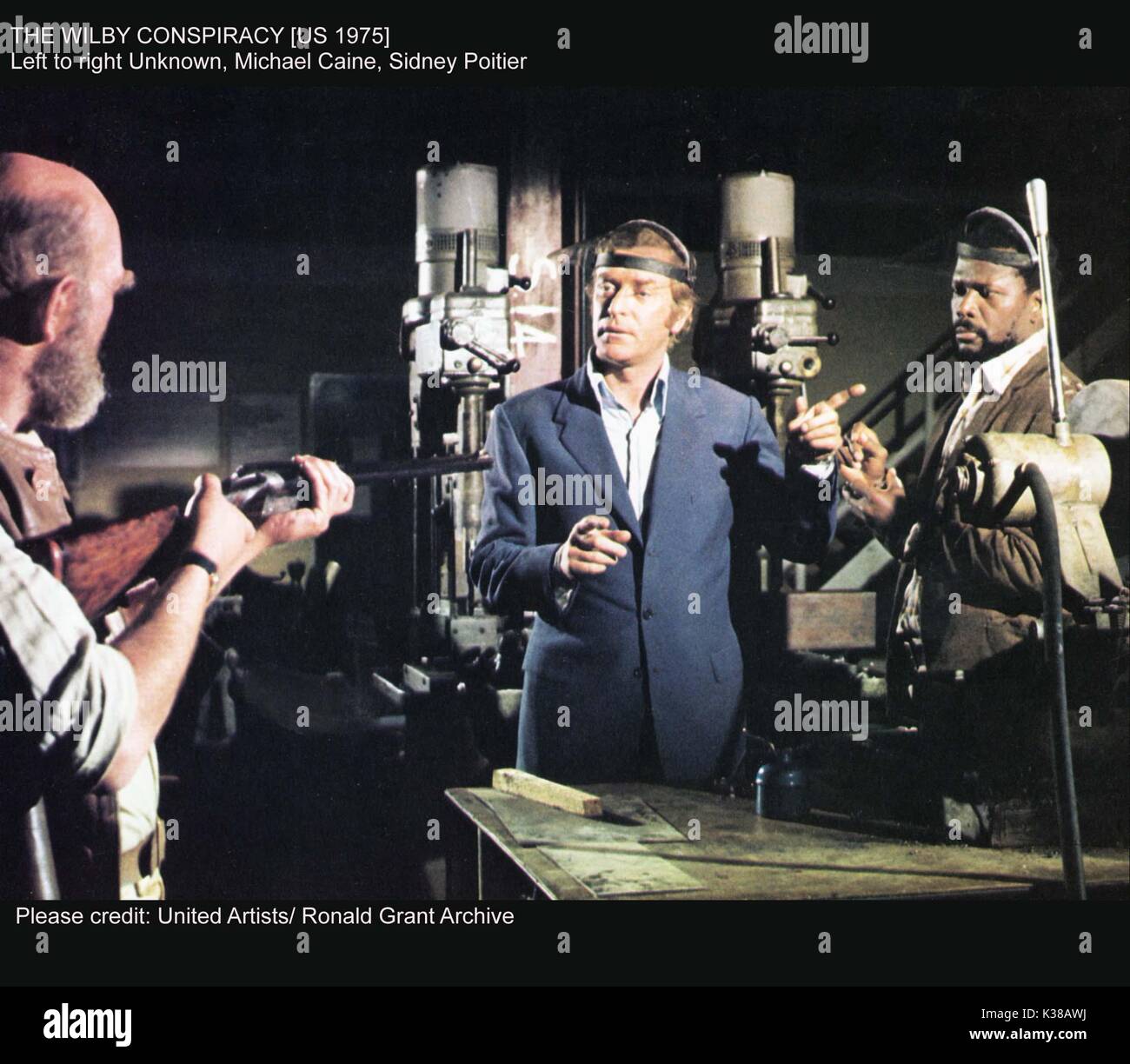 Die WILBY VERSCHWÖRUNG L-R,, Michael Caine, Sidney Poitier Stockfoto