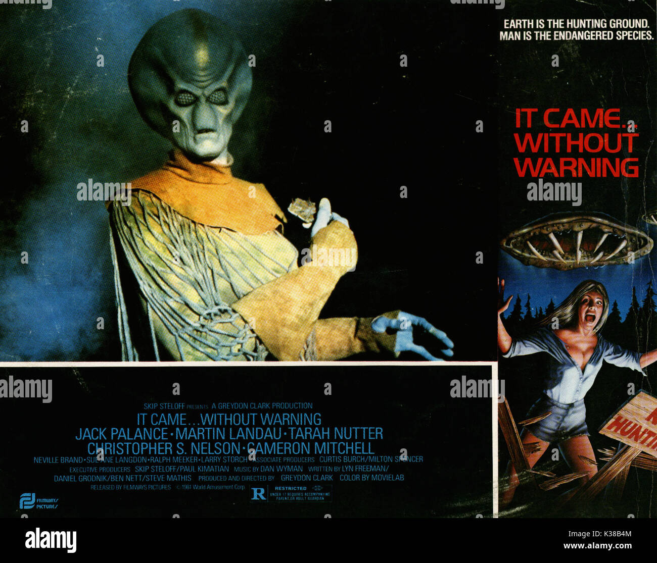 Ohne WARNUNG ALIEN Datum: 1980 Stockfoto