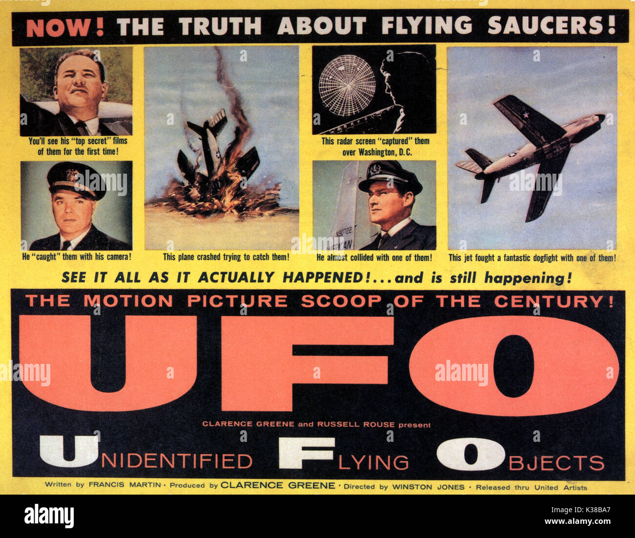 Nicht identifizierte fliegende Objekte: DIE WAHRE GESCHICHTE DER fliegenden Untertassen aka UFO 50er B-Movies Poster Poster VON DER RONALD GRANT ARCHIV FILM VON IVAR PRODUKTIONEN nicht identifizierte fliegende Objekte: DIE WAHRE GESCHICHTE DER fliegenden Untertassen aka UFO 50er B-Movies POSTER FILM VON IVAR PRODUKTIONEN Stockfoto