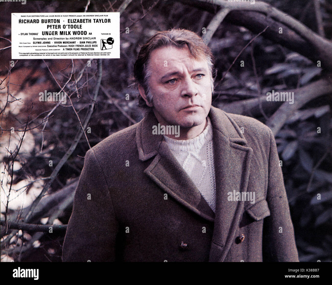 Unter MILCH HOLZ RICHARD BURTON EIN TIMON PRODUKTION Datum: 1972 Stockfoto