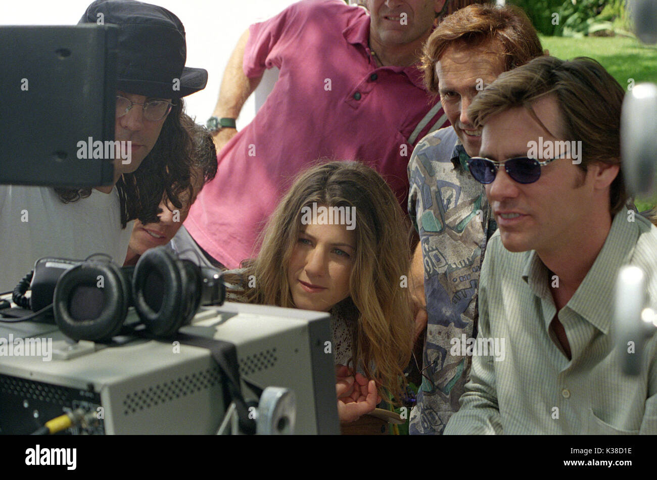 BRUCE ALLMÄCHTIG TOM SHADYAC, JENNIFER ANISTON UND JIM CARREY REGIE: TOM SHADYAC FILM Industrie/Produktion Schüsse 2000 s EILT FILM VON UNIVERSAL PICTURES Datum: 2003 Stockfoto