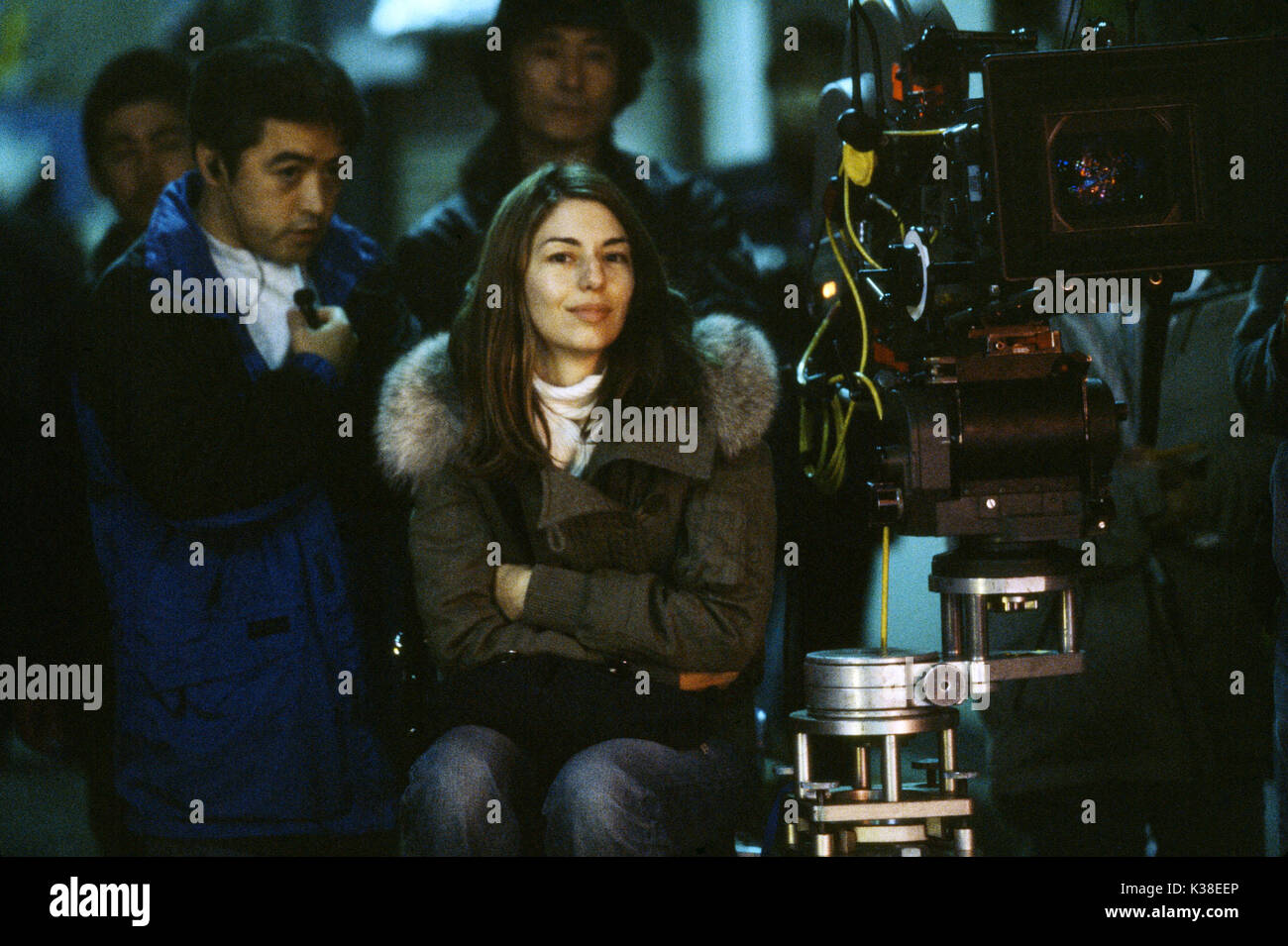LOST IN TRANSLATION DIRECTOR: SOFIA COPPOLA FILM INDUSTRY/PRODUCTION SHOTS 2000S FILMVERÖFFENTLICHUNG VON AMERICAN ZOETROPE Datum: 2003 Stockfoto
