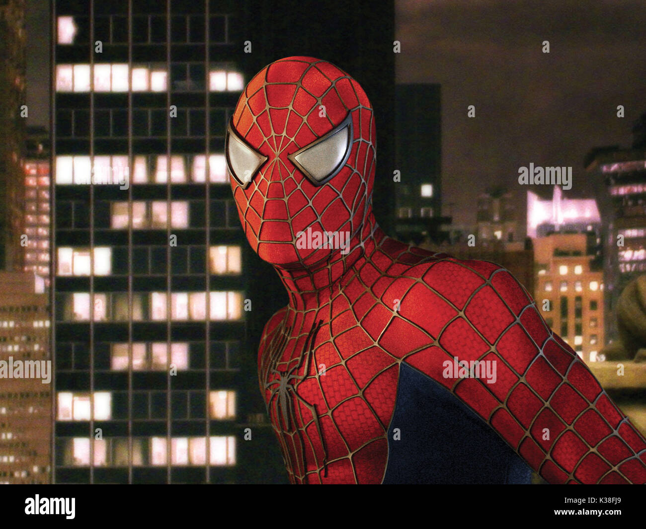 SPIDER-MAN 2 Tobey Maguire betrifft: COMIC BUCH SUPERHELDEN Datum: 2004 Stockfoto