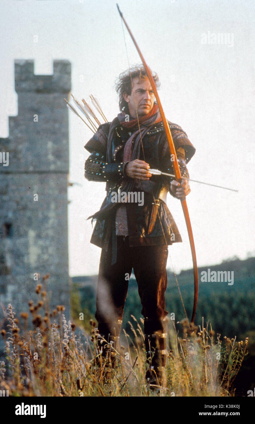 ROBIN HOOD: Prince of Thieves Kevin Costner Datum: 1991 Stockfoto