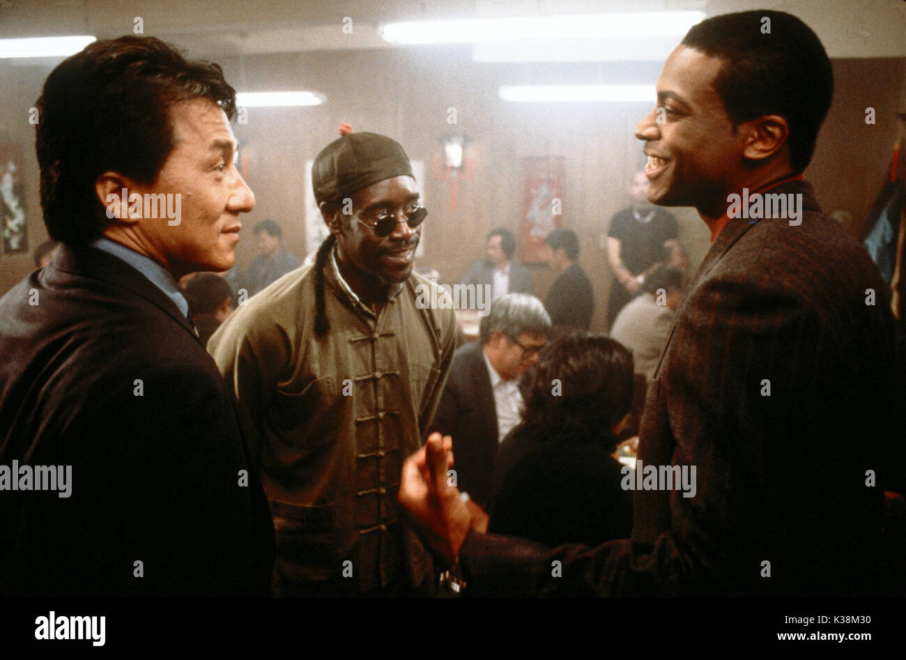 RUSH HOUR 2 Jackie Chan, Don Cheadle, Chris Tucker Stockfoto