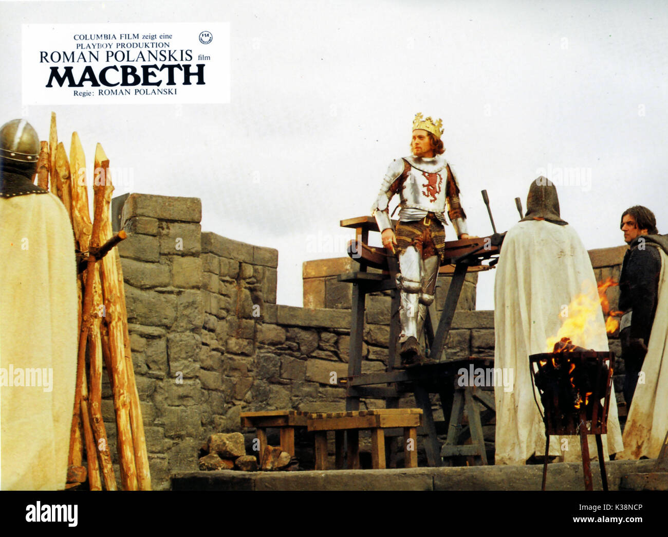 Die TRAGÖDIE DES MACBETH JON FINCH, wie MacBeth Stockfoto