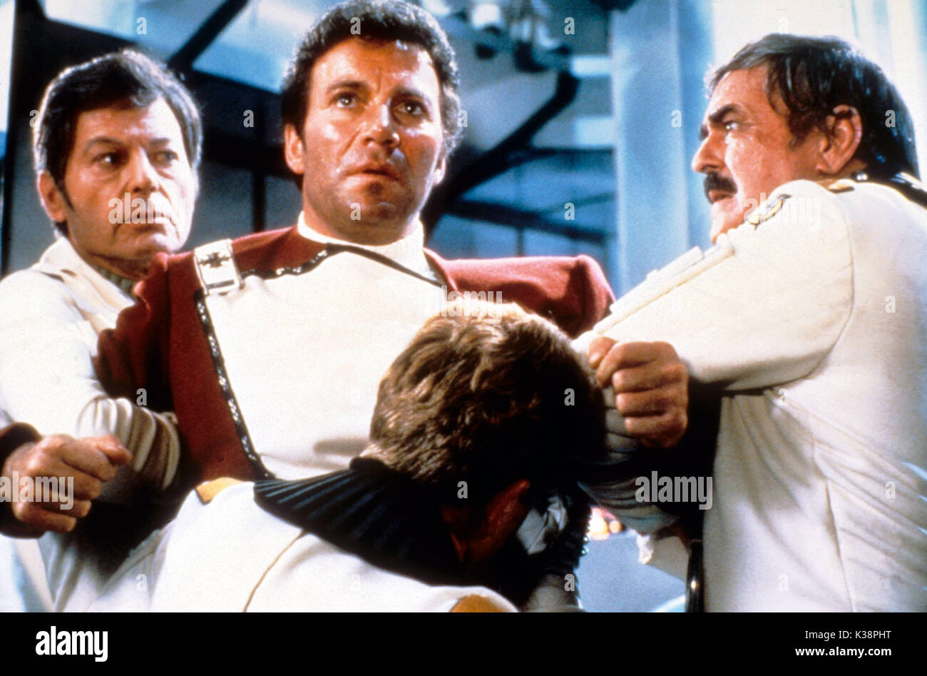STAR TREK: Der Zorn des Khan DEFOREST KELLEY, William Shatner, James Doohan Datum: 1982 Stockfoto
