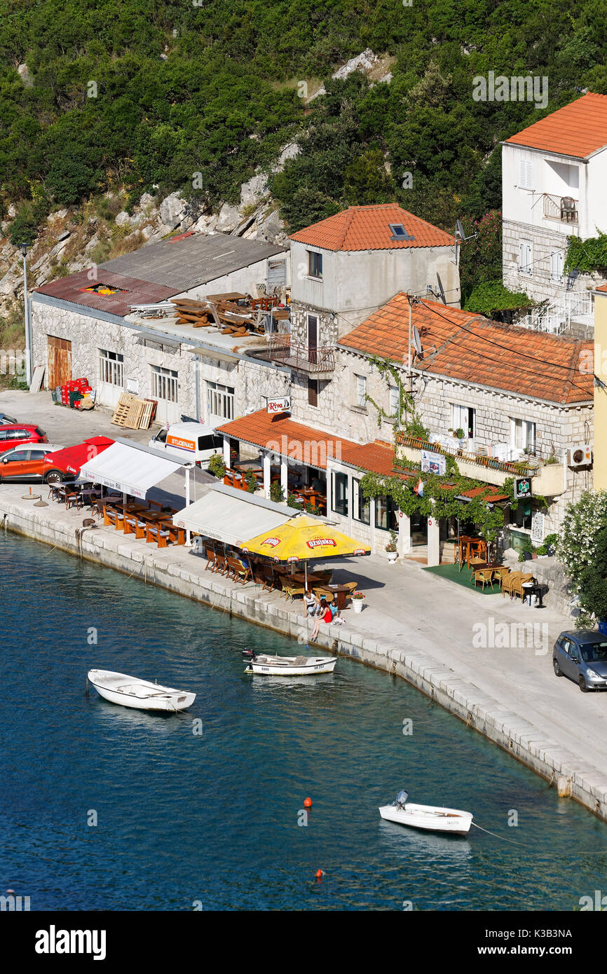 Anzeigen von Sobra, insel Mljet, Dubrovnik-Neretva, Dalmatien, Kroatien Stockfoto