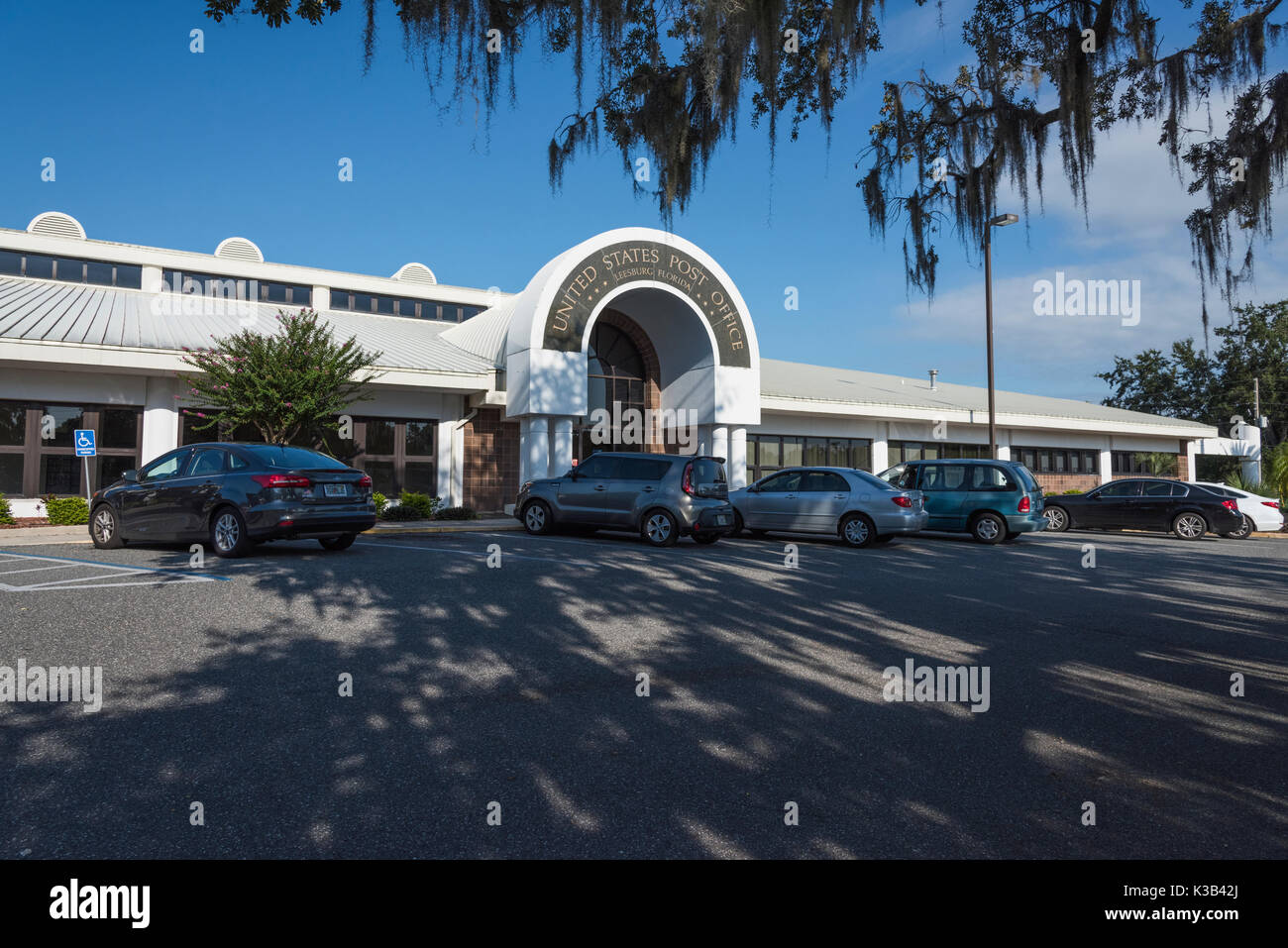 Leesburg, Florida Postgebäude USA Stockfoto