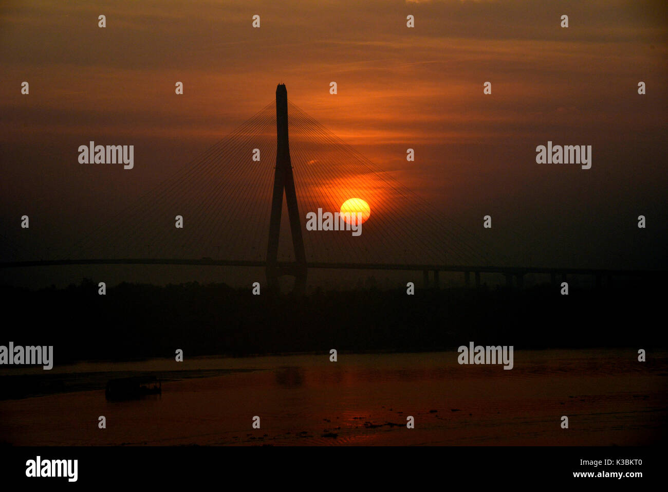 Neue Brücke Vietnam S.E.A. Stockfoto