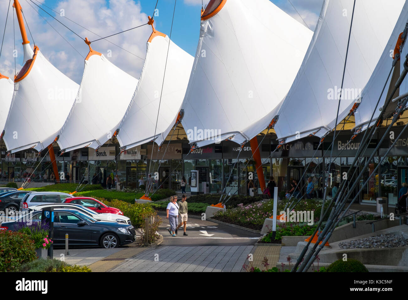 Ashford Designer Outlet Center Kent Shopping Mall Stockfotografie Alamy
