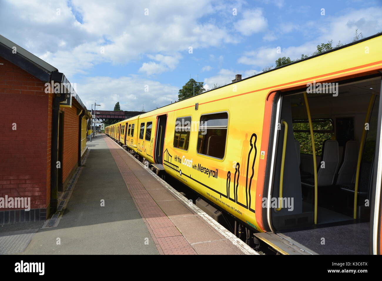 Hunts Cross Merseyrail Stockfoto