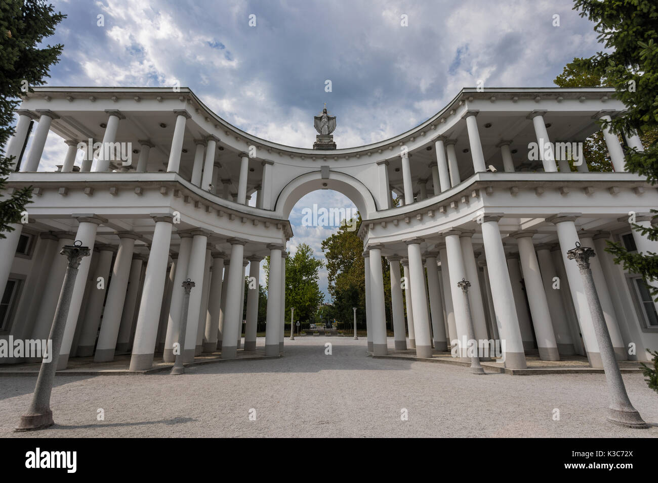 Friedhof Žale in Ljubljana, Slowenien, entworfen vom Architekten Joze Plecnik Stockfoto