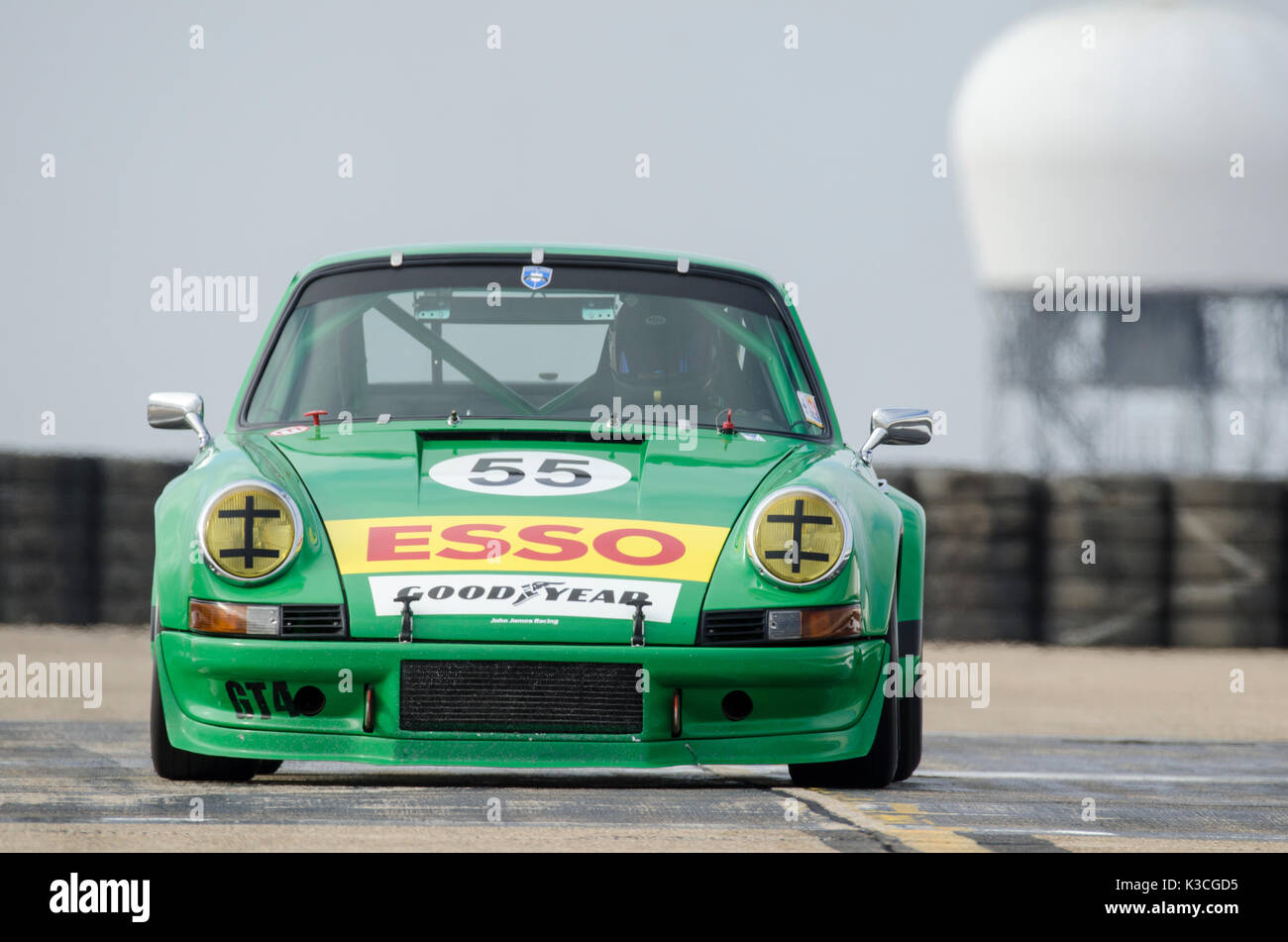 Porsche 911 Rennen an einem historischen Ereignis Stockfoto