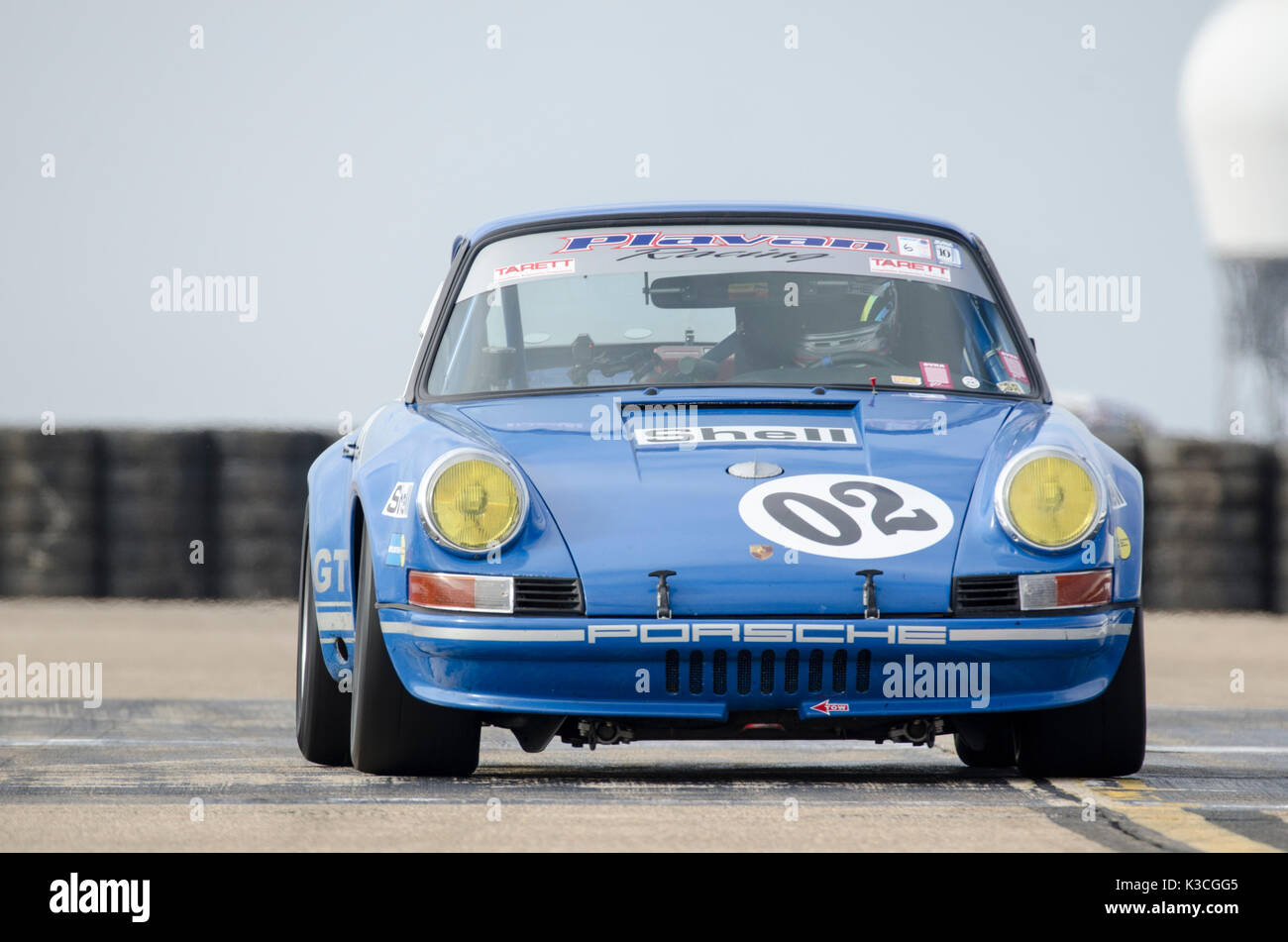 Porsche 911 Rennen an einem historischen Ereignis Stockfoto