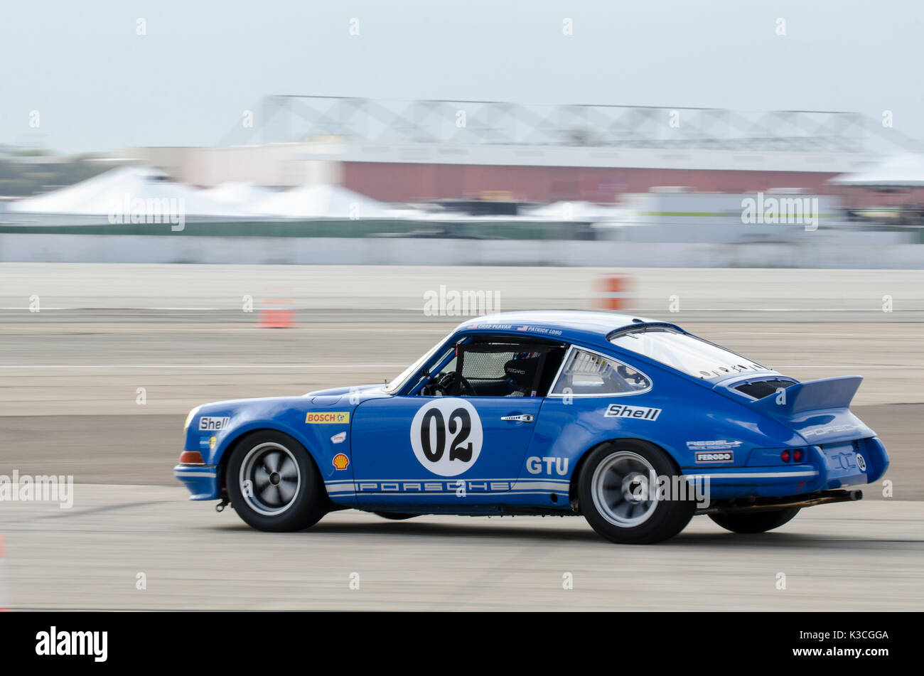 Porsche 911 Rennen an einem historischen Ereignis Stockfoto