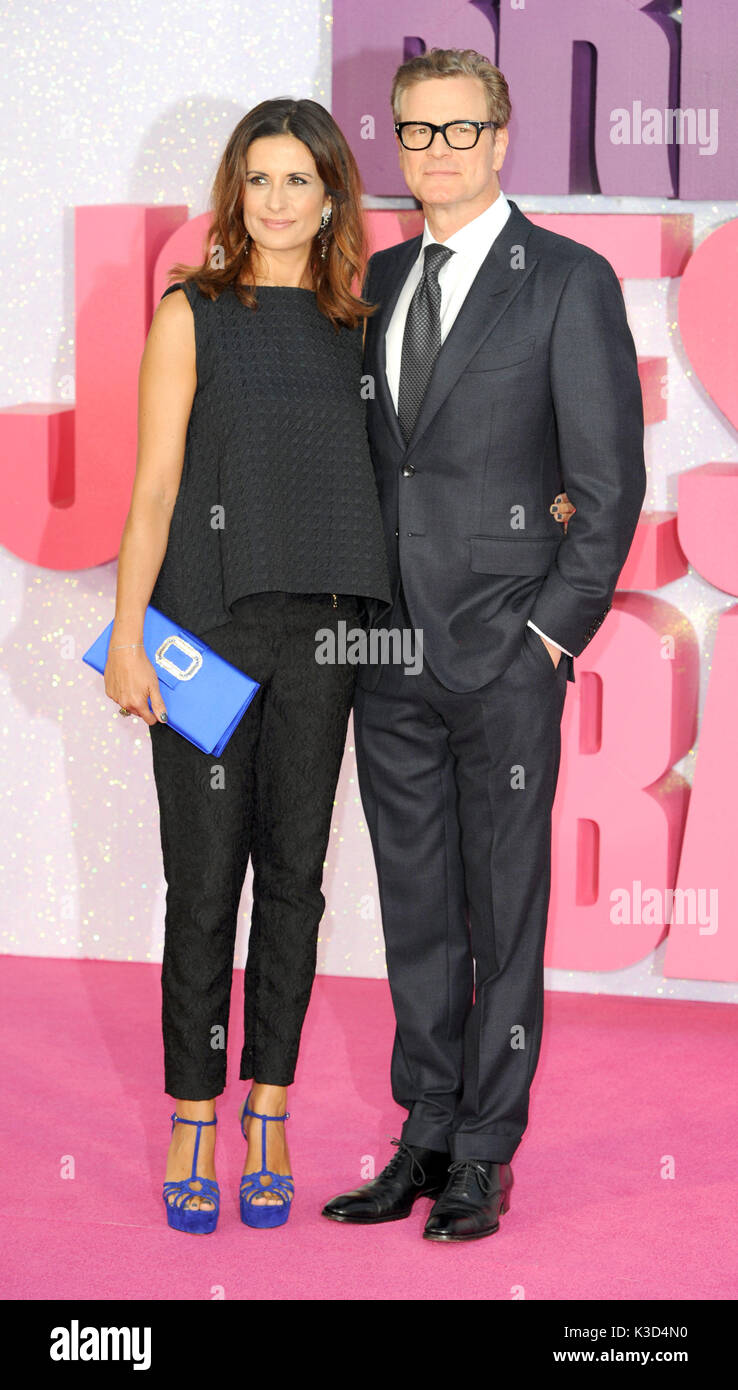 Foto muss Gutgeschrieben © Alpha Presse 079965 05/09/2016 Colin Firth und Frau Livia Weltpremiere Bridget Joness Baby Odeon Leicester Square London Stockfoto