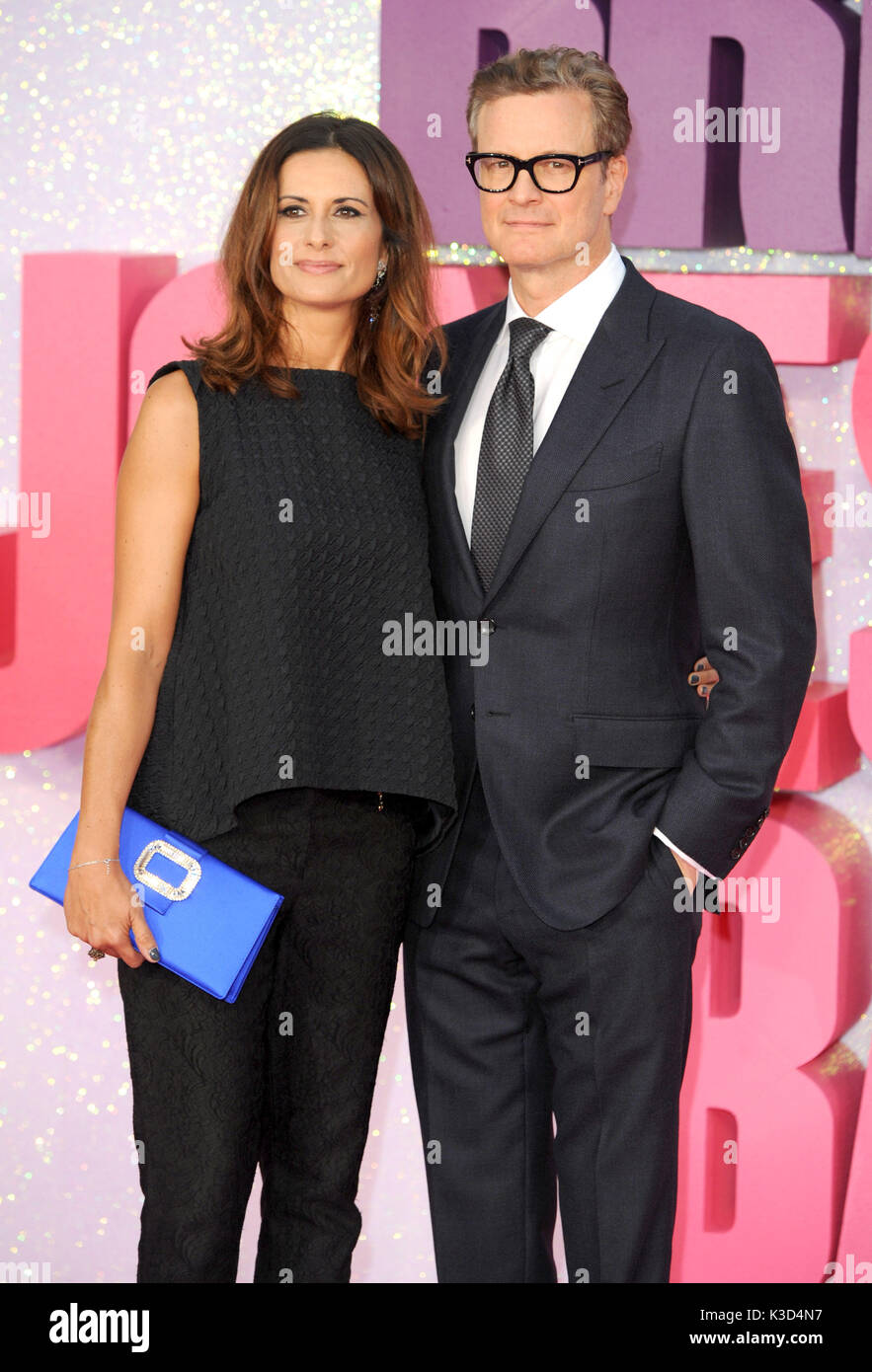 Foto muss Gutgeschrieben © Alpha Presse 079965 05/09/2016 Colin Firth und Frau Livia Weltpremiere Bridget Joness Baby Odeon Leicester Square London Stockfoto