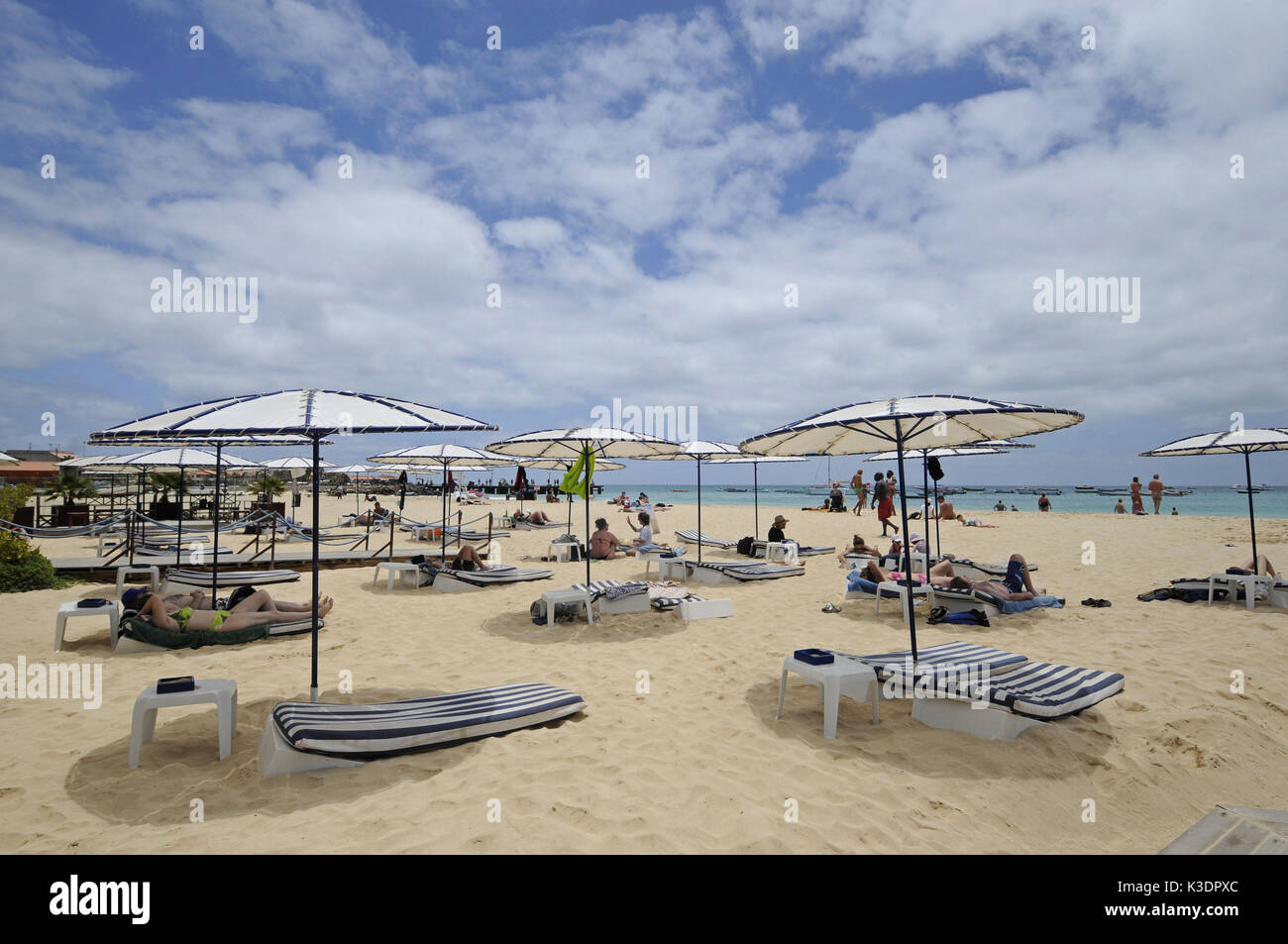 Santa Maria Beach, Insel Sal, Kap Verde Inseln, Stockfoto