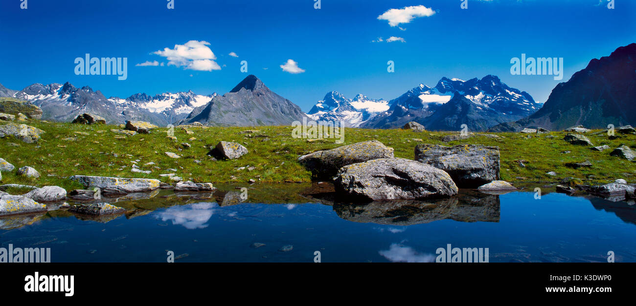 Österreich, Vorarlberg, Silvretta, Piz Buin, Stockfoto