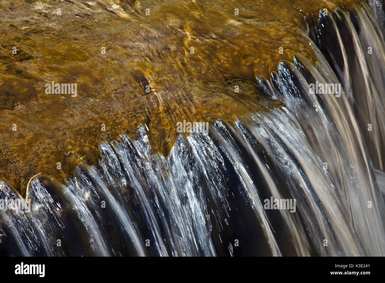 Chile, Thermalbad Termas de Puritama, fließend Wasser, Medium close-up, Stockfoto